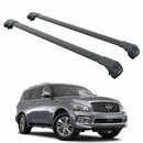For Infiniti QX80 (Z62) 2014-2024 Roof Rack System, Aluminium Cross Bar, Black-1