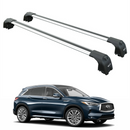 For Infiniti Qx60 (L50) Roof Rack System, Aluminium Cross Bar, Fix Point, Silver-1