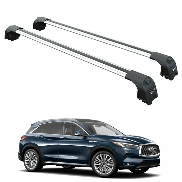 For Infiniti Qx60 (L50) Roof Rack System, Aluminium Cross Bar, Fix Point, Silver