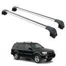For Infiniti QX4 1997-2003 Roof Rack Cross Bars T Ray Slot Rail Silver-1