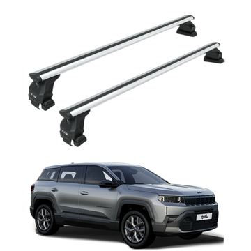 For Jeep Compass 2025-2026 Roof Rack System | Aluminum Cross Bars | Normal Roof | Silver