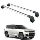 For Jeep Grand Cherokee L (2022-2025) Roof Rack Cross Bars Flush Rail, Silver-1