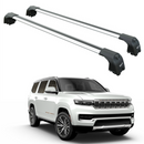 For Jeep Grand Wagoneer (2021-2025) Roof Rack Cross Bars Flush Rail, Silver-1
