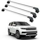 For Jeep Grand Wagoneer (2021-2025) Roof Rack Cross Bars Flush Rail, 3Qty Silver-1