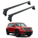 Für Jeep Renegade 2015-Up Dachträgersystem, Aluminium-Querstange, Metallhalterung, abschließbar, Schwarz-1