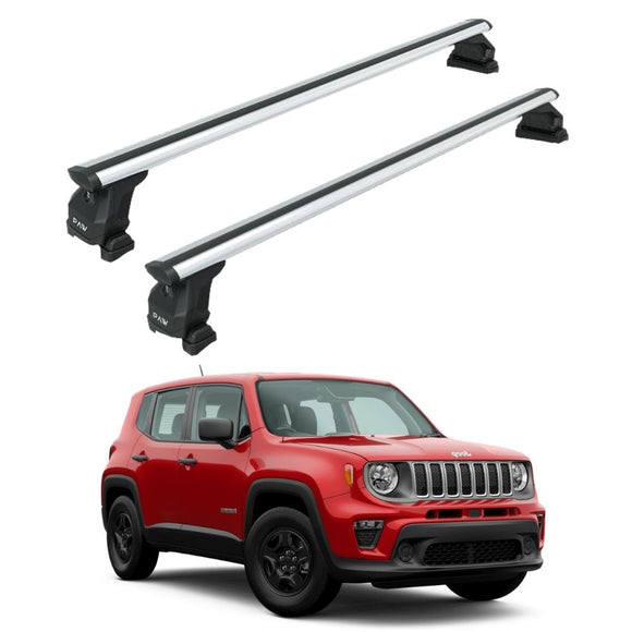 Jeep Renegade (2015-2026) Roof Rack Cross Bars Fix Pro Silver