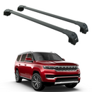 For Jeep Wagoneer (2021-2025) Roof Rack Cross Bars Flush Rail, Black-1