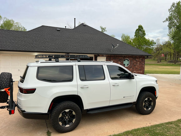 For Jeep Wagoneer (2021-2025) Roof Rack Cross Bars Flush Rail, 3Qty Black