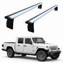 Für Jeep Gladiator JT 2020-Up Dachträgersystem, Aluminium-Querstange, Metallhalterung, abschließbar, Silber-1