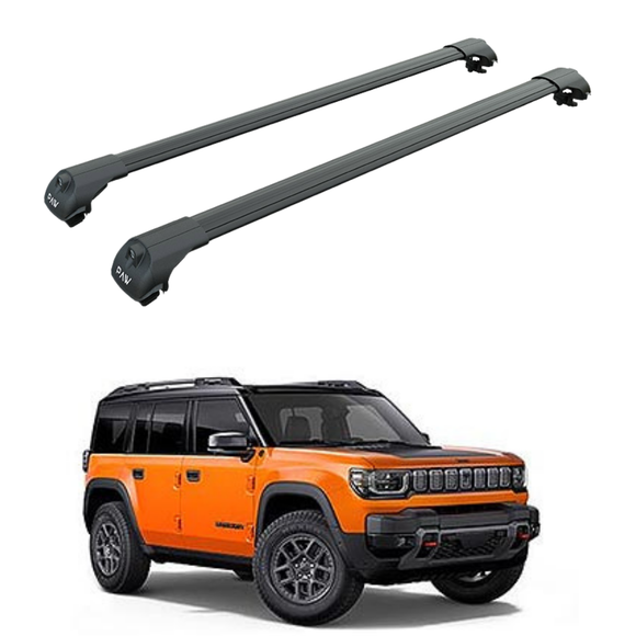 For Jeep Recon Roof Rack Cross Bars Raised Rail, Black