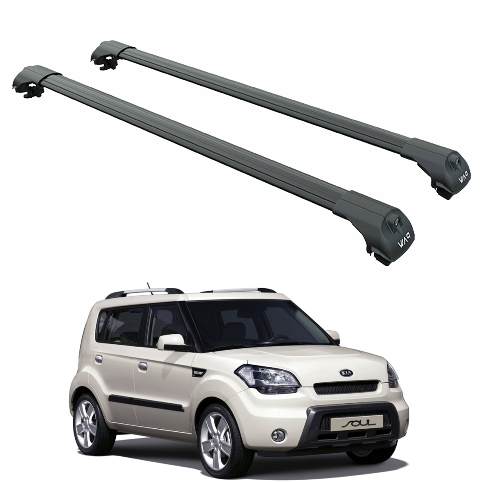 111. Kompatibel mit abschließbaren Aluminium-Dachträgern für Fahrzeuge mit Standarddach Toros Pro 1 Black