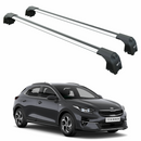 Für Kia XCeed 2019-Up Dachträgersystem, Aluminium-Querstange, Metallhalterung, abschließbar, Silber-1