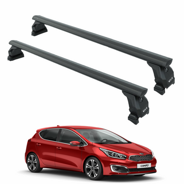 For Kia Ceed 2012-2018 Roof Rack Cross Bars Fix Point Black