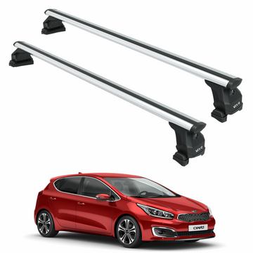 For Kia Ceed 2012-2018 Roof Rack Cross Bars Fix Point Silver