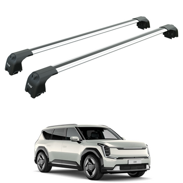 For Kia EV9 2023-2025 Roof Rack Cross Bars Flush Rail Silver
