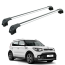 For Kia Soul 2014-2019 Roof Rack Cross Bars Flush Rail Paw Pro 2 Silver-1
