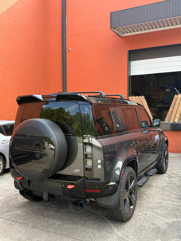 For Land Rover Defender  130 2020-2025 Roof Rack Cross Bars T Slot Rail Alu Black