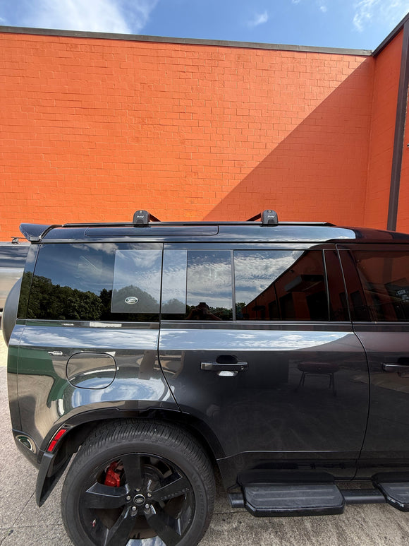 For Land Rover Defender  130 2020-2025 Roof Rack Cross Bars T Slot Rail Alu Black