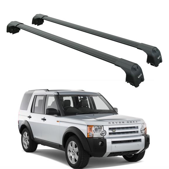 For Land Rover Discovery LR3 (2004-2010) Roof Rack Cross Bars Paw Pro 2, Black