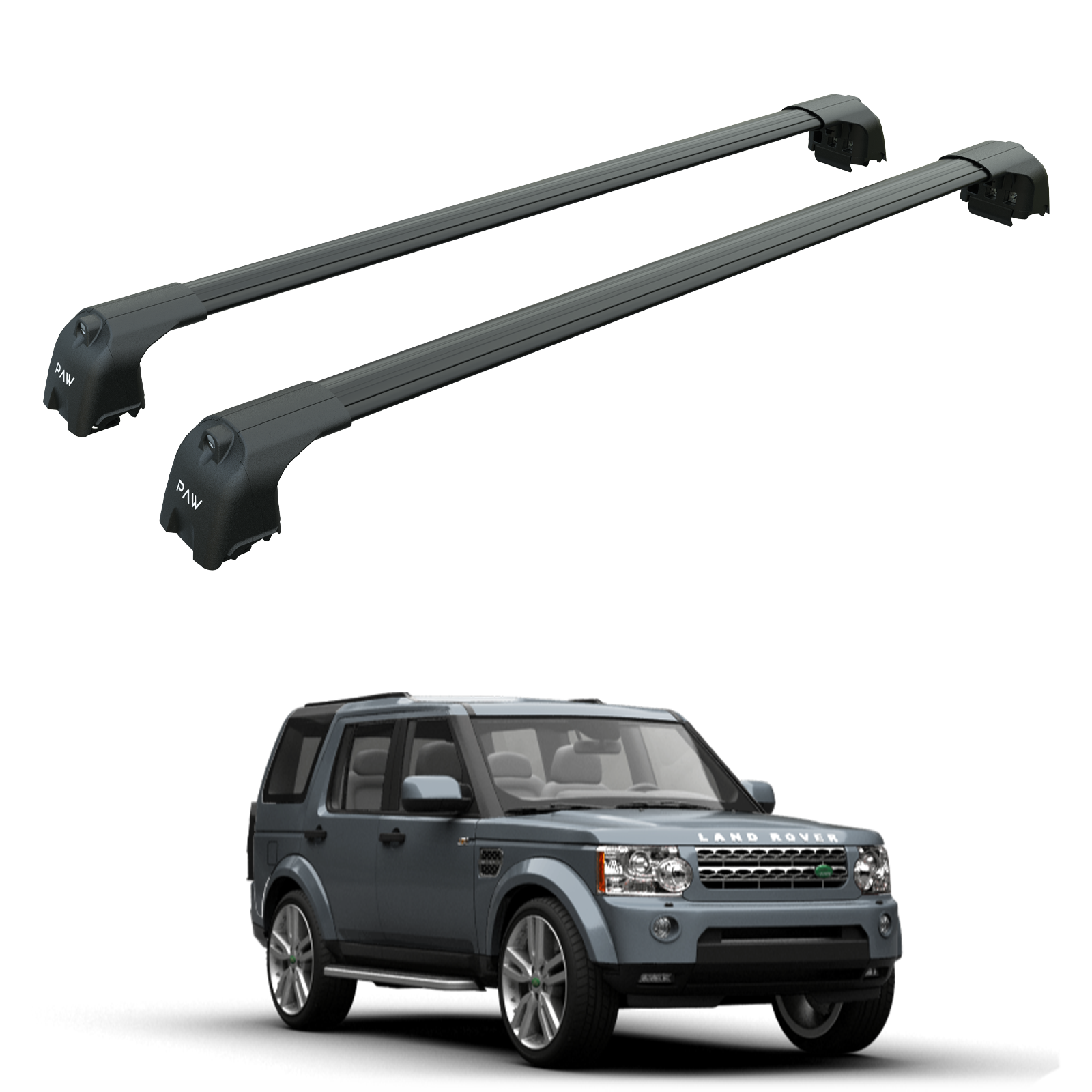 For Land Rover Discovery LR4 2009-2017 Roof Rack Cross Bars T Slot Black