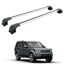 Für Land Rover Discovery LR4 2009–2017, Dachträgersystem, Träger, Querträger, Aluminium, abschließbar, hochwertige Metallhalterung, Silber-1