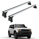 For Toyota Land Cruiser 1958 Roof Rack Cross Bars Fix Channeled Alu Silver-1