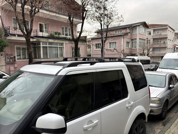 Für Land Rover Discovery LR4 2009–2017, Dachträgersystem, Träger, Querträger, Aluminium, abschließbar, hochwertige Metallhalterung, Silber