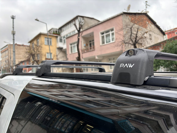 Für Land Rover Discovery LR4 2009–2017, Dachträgersystem, Träger, Querträger, Aluminium, abschließbar, hochwertige Metallhalterung, Silber