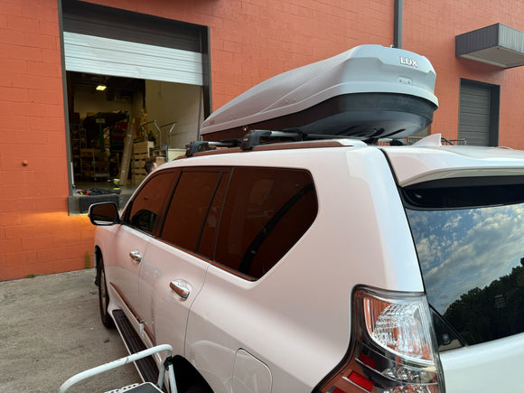 For Lexus GX460 (2019-2023) Roof Rack Cross Bars Flush Rail Fix, Black