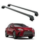 For Lexus RX 2022-2025 Roof Rack Cross Bars Flush Rail Fix Alu Black-1