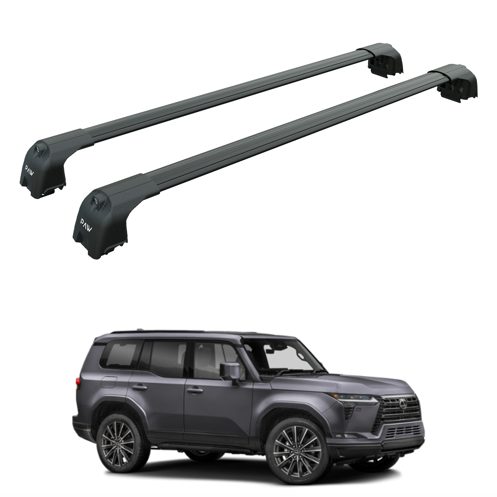 Für Lexus GX460 2010–2020, Dachträgersystem, Träger, Querträger, Aluminium, abschließbar, hochwertige Metallhalterung, Schwarz