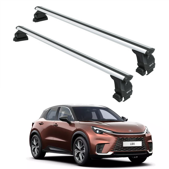 For Lexus LBX 2023-2025 Roof Rack System – Aluminum Cross Bar (Silver, Normal Roof)