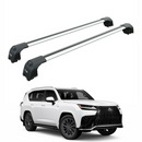 For Lexus LX 600 2021-2025 Roof Rack Cross Bars Flush Rail Alu Silver-1