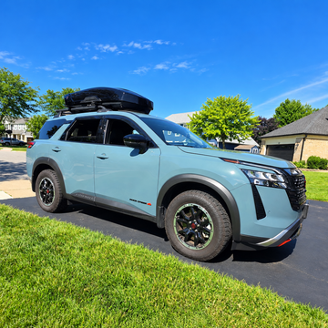 For Nissan Pathfinder Rock Creek 2023-Up Roof Rack Cross Bars Tubular Rack, Silver - 0