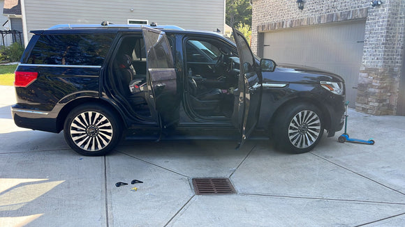 For Llincoln Navigator 1998-2003 Roof Rack System, Aluminium Cross Bar, Paw Pro 1 Black