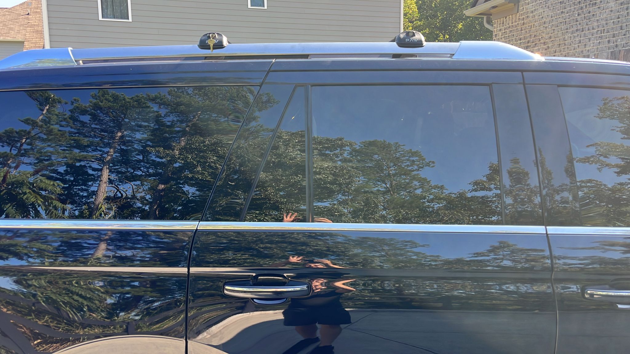 For Llincoln Navigator 1998-2003 Roof Rack System, Aluminium Cross Bar, Paw Pro 1 Silver