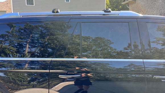 For Llincoln Navigator 1998-2003 Roof Rack System, Aluminium Cross Bar, Paw Pro 1 Black