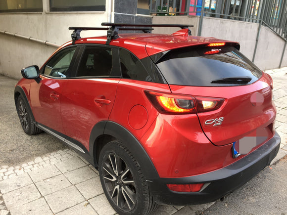 For Mazda CX-30 S 2020-2025 Roof Rack Cross Bars Fix Point Alu Black