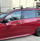 For Mercedes C Estate S205 2014-2021 Roof Rack Cross Bars Flush Rail Alu Silver-4