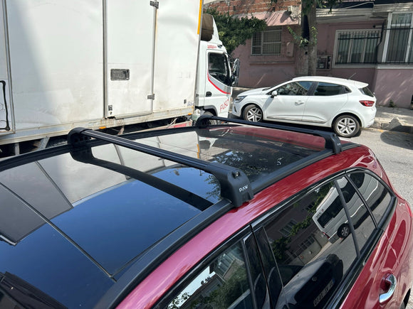 222. Kompatibel mit abschließbaren Aluminium-Dachträgern für Fahrzeuge mit Standarddach Toros Pro 2 Silver