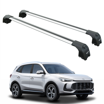 For MG ZS Hybrid+ 2022-2025 Roof Rack Cross bars to For Flush Roof Rails Silver