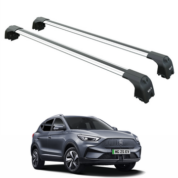 For MG ZS EV 2022-2025 Roof Rack Cross bars to For Raised Roof Rails Silver
