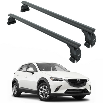 For Mazda CX-3 (2016-2025) Roof Rack Cross Bars Normal Roof, Black