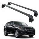 Für Mazda CX-5 2011–2017, Dachträgersystem, Träger, Querträger, Aluminium, abschließbar, hochwertige Metallhalterung, schwarz-1
