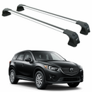 Für Mazda CX-5 2011–2017, Dachträgersystem, Träger, Querträger, Aluminium, abschließbar, hochwertige Metallhalterung, Silber-1