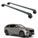 For Mazda CX-80 2025-2026 Roof Rack System, Aluminium Cross Bar, Flush Rail, Black-1