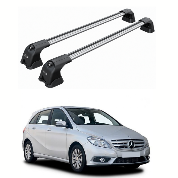 Paw Mercedes-Benz B-Class (W246) 2011-2018 Roof Rack Cross Bars - Pro 3 Silver