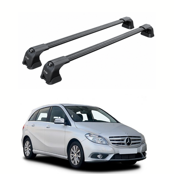 Paw Mercedes-Benz B-Class (W246) 2011-2018 Roof Rack Cross Bars - Pro 3 Black