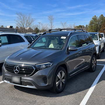 For Mercedes-Benz EQB (X243) 2021-Up Roof Rack Cross Bars Raised Rail, Silver - 0