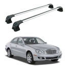 For Mercedes E Sedan W211 (2002-2010) Roof Rack Cross Bars Fix Point Silver-1